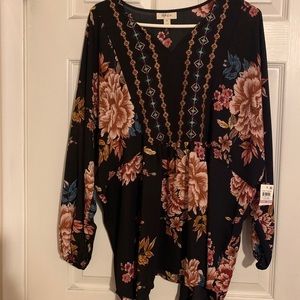 Boho floral top